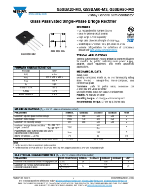 G5SBA80-M3 Datasheet PDF Vishay Semiconductors