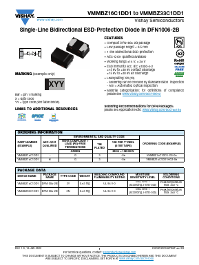 VMMBZ16C1DD1 Datasheet PDF Vishay Semiconductors