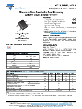 MB2S Datasheet PDF Vishay Semiconductors