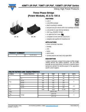 100MT160PAPBF Datasheet PDF Vishay Semiconductors