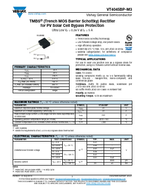 VT4045BP-M3 Datasheet PDF Vishay Semiconductors