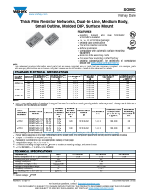 SOMC140110R0FEJ Datasheet PDF Vishay Semiconductors