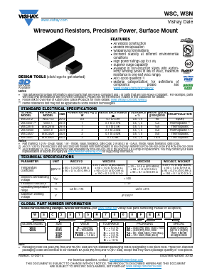 WSN2515R7000FEA Datasheet PDF Vishay Semiconductors