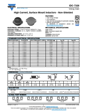 IDC-7328 Datasheet PDF Vishay Semiconductors