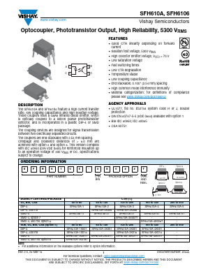 SFH6106 Datasheet PDF Vishay Semiconductors