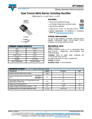 VFT4060C-M3/4W Datasheet PDF Vishay Semiconductors