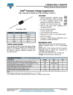 1.5KA30HE3 Datasheet PDF Vishay Semiconductors