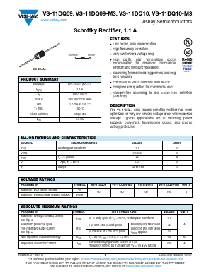 VS-11DQ09TR Datasheet PDF Vishay Semiconductors
