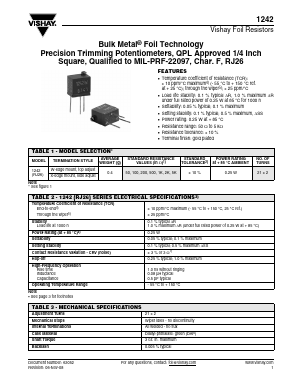 1242 Datasheet PDF Vishay Semiconductors
