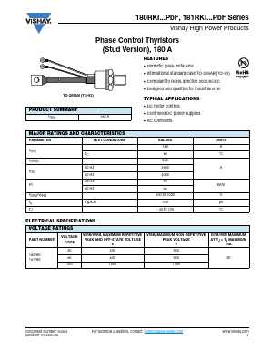 180RKI40PBF Datasheet PDF Vishay Semiconductors