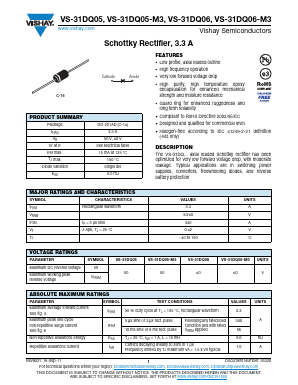 VS-31DQ05TR-M3 Datasheet PDF Vishay Semiconductors