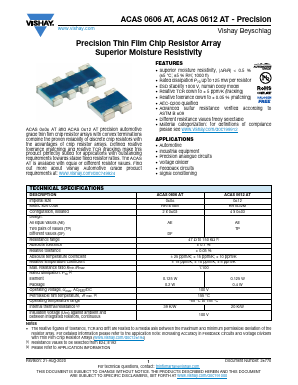 ACAS0612 Datasheet PDF Vishay Semiconductors