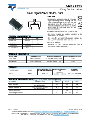 AZ23C30-V Datasheet PDF Vishay Semiconductors