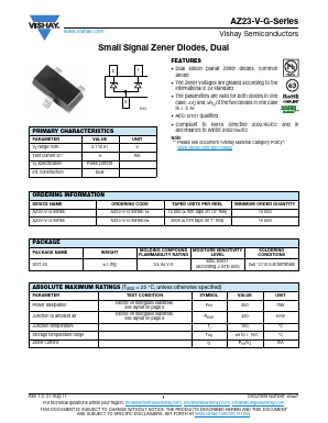 AZ23B30-V-G-08 Datasheet PDF Vishay Semiconductors
