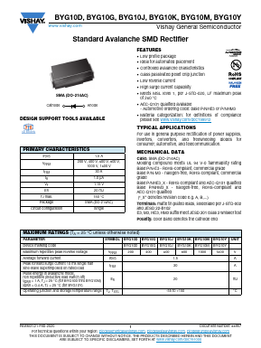 BYG10J Datasheet PDF Vishay Semiconductors