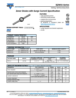 BZW03C16-TR Datasheet PDF Vishay Semiconductors