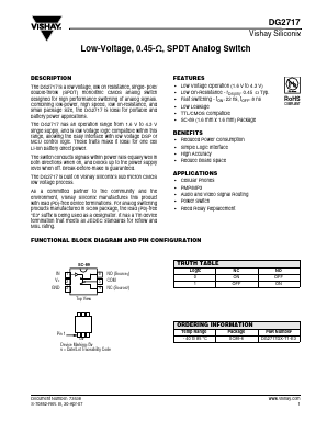 DG2717 Datasheet PDF Vishay Semiconductors