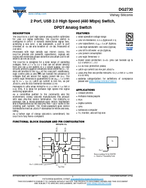 DG2730 Datasheet PDF Vishay Semiconductors