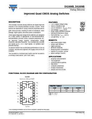 DG308BDY Datasheet PDF Vishay Semiconductors