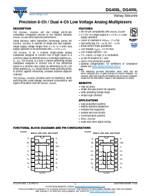 DG408LDY-T1-E3 Datasheet PDF Vishay Semiconductors