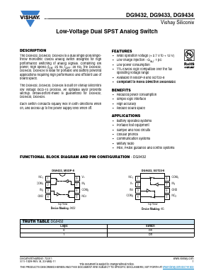 DG9433 Datasheet PDF Vishay Semiconductors