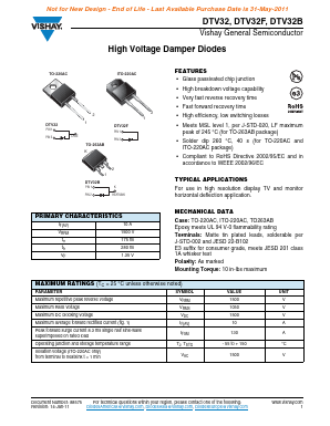 DTV32-E3-45 Datasheet PDF Vishay Semiconductors