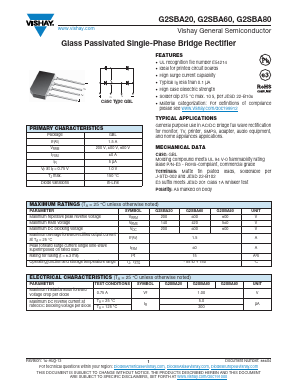 G2SBA20 Datasheet PDF Vishay Semiconductors