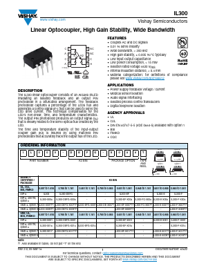 IL300-E-X007T Datasheet PDF Vishay Semiconductors