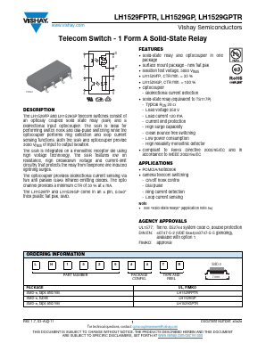 LH1529FPTR Datasheet PDF Vishay Semiconductors