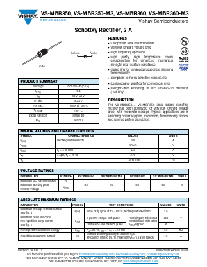 MBR350TR-M3 Datasheet PDF Vishay Semiconductors