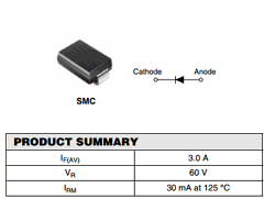 MBRS360TR Datasheet PDF Vishay Semiconductors