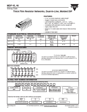 MDP16-45 Datasheet PDF Vishay Semiconductors