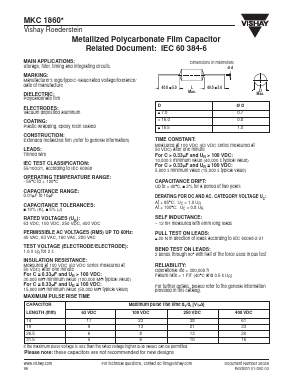 MKC1860-422-R Datasheet PDF Vishay Semiconductors