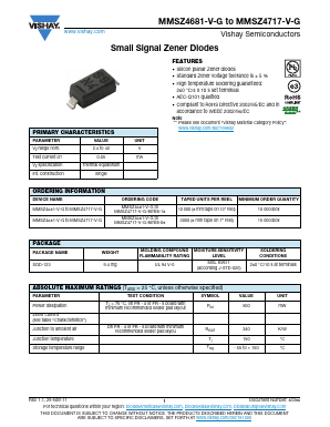 MMSZ4681-V-G Datasheet PDF Vishay Semiconductors