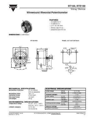 RTE100 Datasheet PDF Vishay Semiconductors