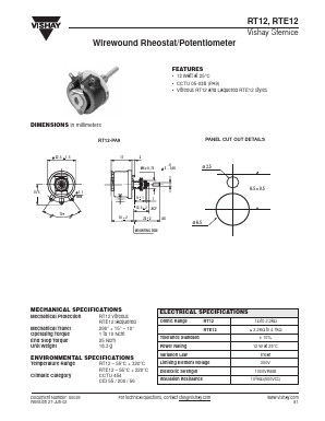 RT12 Datasheet PDF Vishay Semiconductors