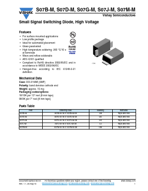S07B-M-18 Datasheet PDF Vishay Semiconductors