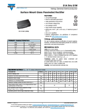 S1AHE3-61T Datasheet PDF Vishay Semiconductors