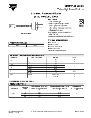 SD400N16PC Datasheet PDF Vishay Semiconductors