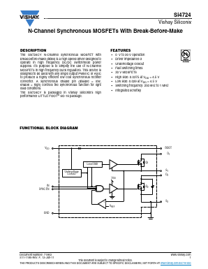 SI4724CY-T1-E3 Datasheet PDF Vishay Semiconductors