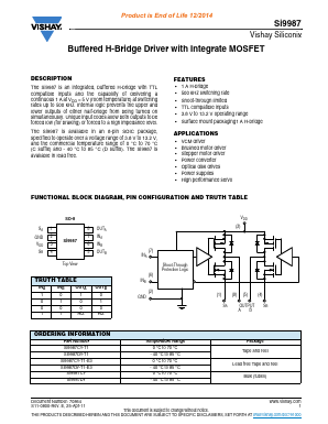 SI9987DY-T1 Datasheet PDF Vishay Semiconductors