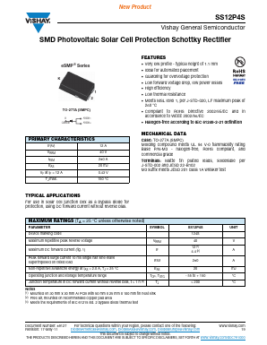 SS12P4S Datasheet PDF Vishay Semiconductors