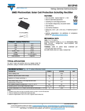 SS12P4S-M3/87A Datasheet PDF Vishay Semiconductors