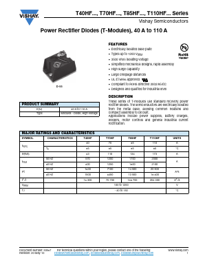 T70HF100 Datasheet PDF Vishay Semiconductors