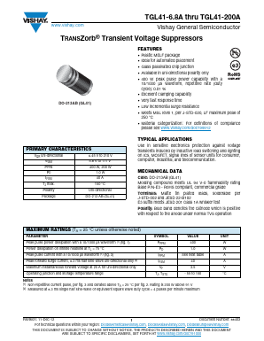 TGL41-110A-E3-96 Datasheet PDF Vishay Semiconductors