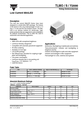 TLMO2000 Datasheet PDF Vishay Semiconductors