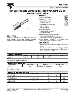 TSFF5210 Datasheet PDF Vishay Semiconductors