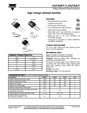 UGB8HT-E3/81 Datasheet PDF Vishay Semiconductors