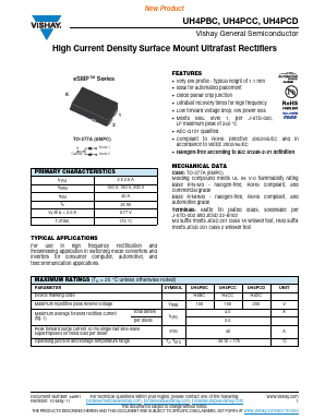 UH4PBC Datasheet PDF Vishay Semiconductors