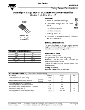V80100P-E3 Datasheet PDF Vishay Semiconductors